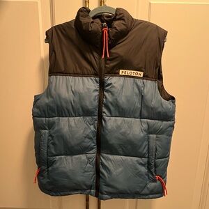 Peloton Black and Blue Aspen Puffer Vest